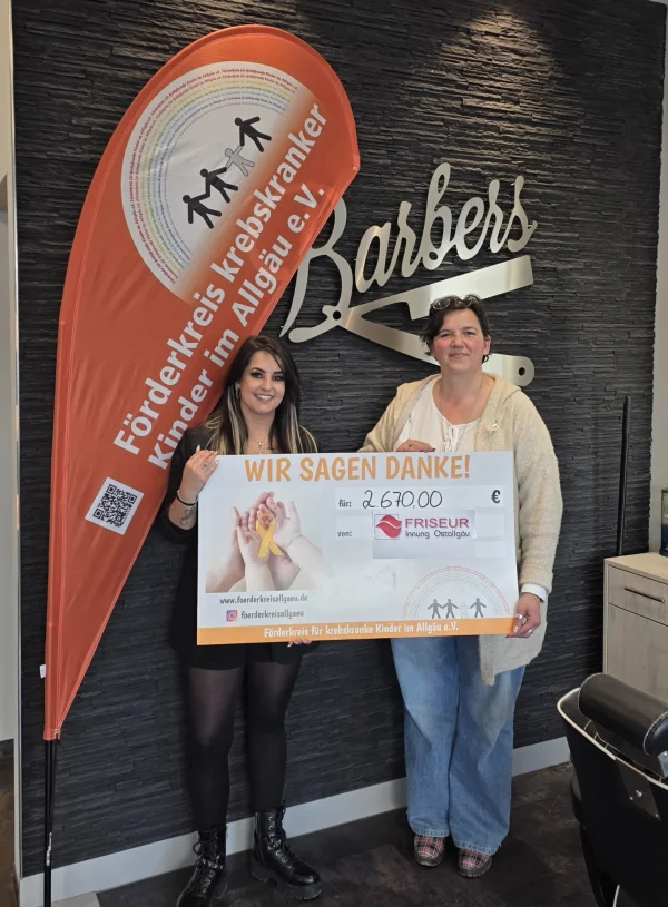 Spendenübergabe - Friseure
