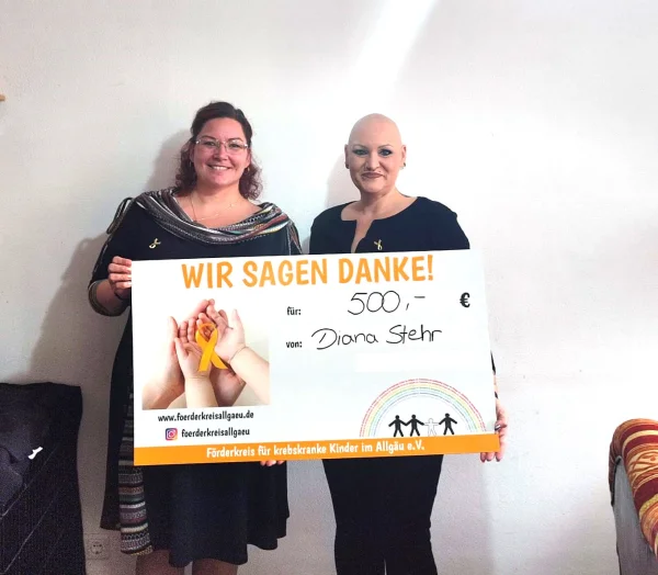 Spendenübergabe Diana Stehr